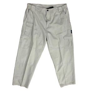 Woodlake 3XDRY Beige 7 Pockets Sides Elastic Waistband Men’s Pants Sz XL